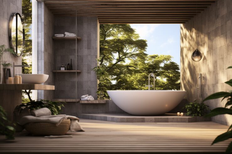 bathroom into a luxurious oasis